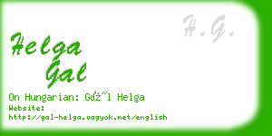 helga gal business card